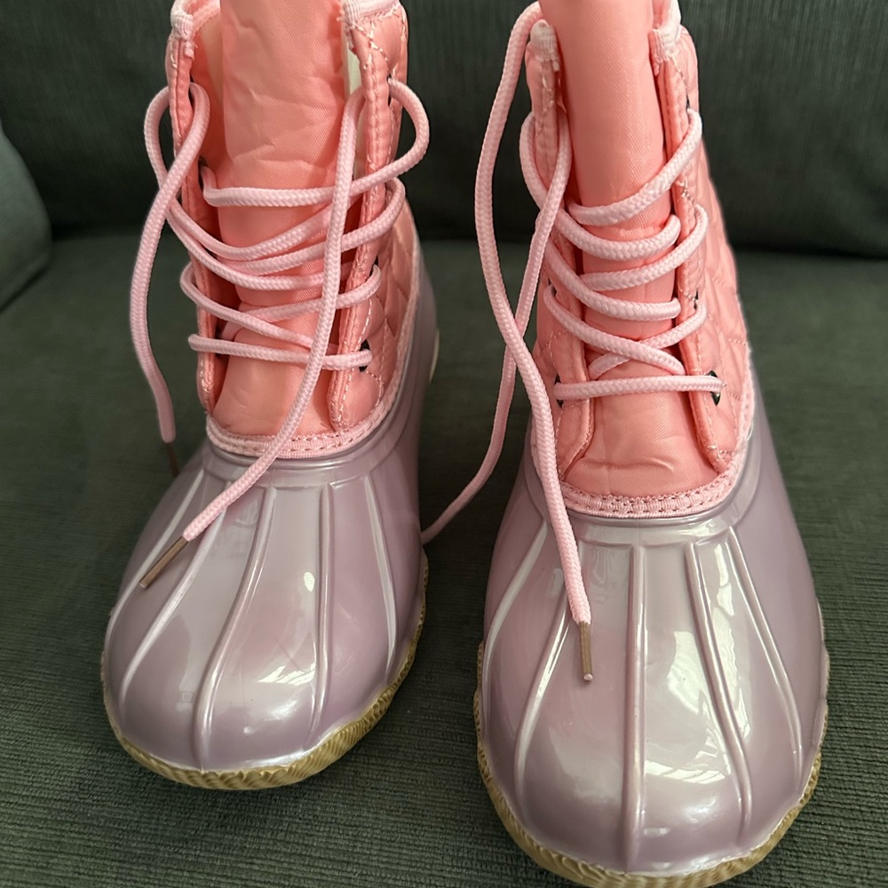 Stylish Kids Pink and Purple Boots